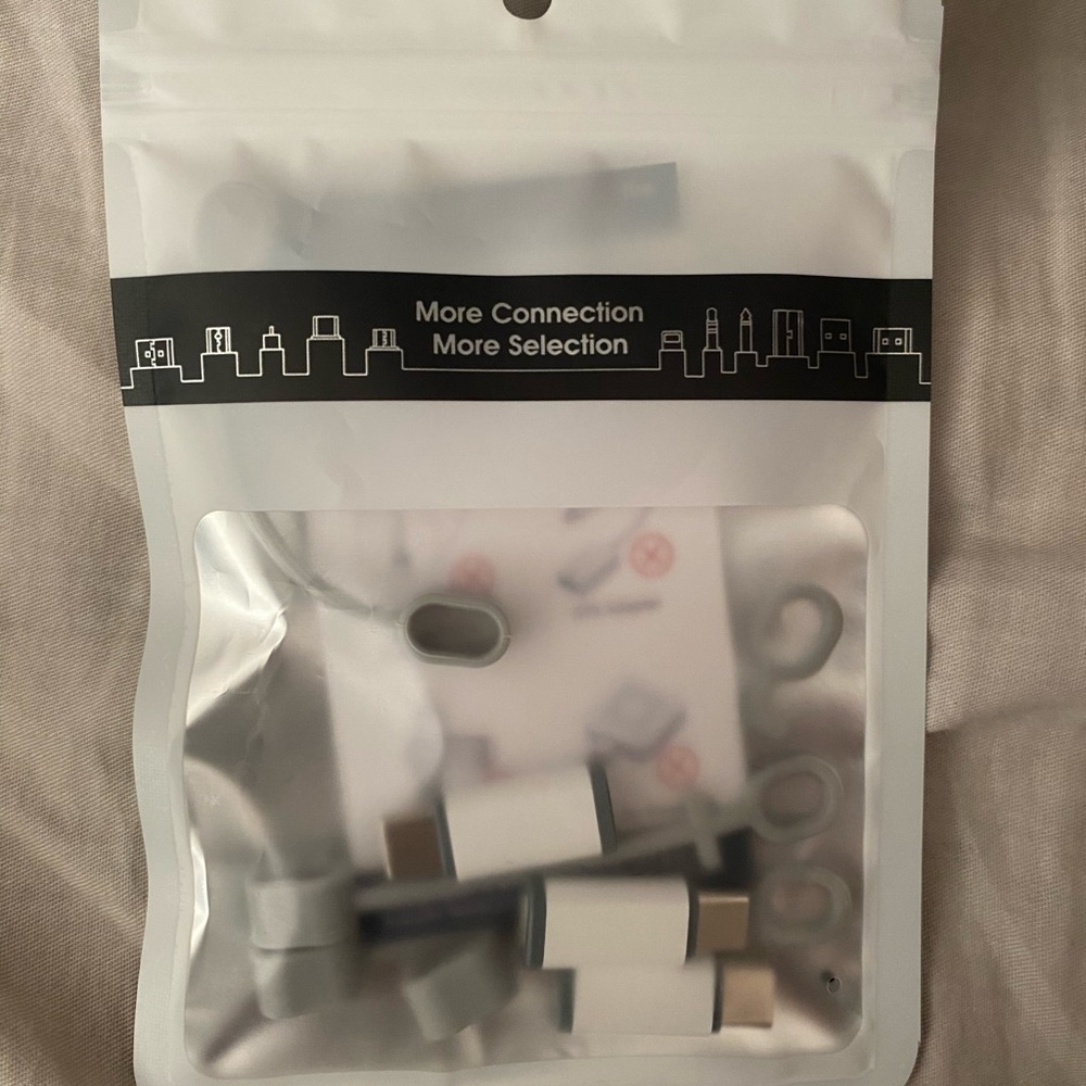 Apple White and Gray USB-C Adapter